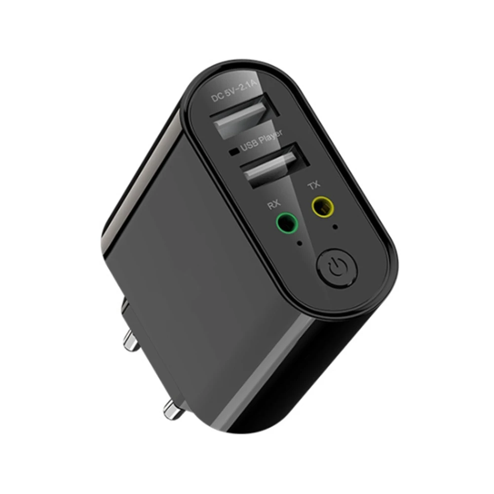 

Bluetooth 5,0 аудио приемник передатчик стерео беспроводной адаптер TF/U диск воспроизведение двойное USB зарядное устройство для ТВ ИК приложение ЕС разъем