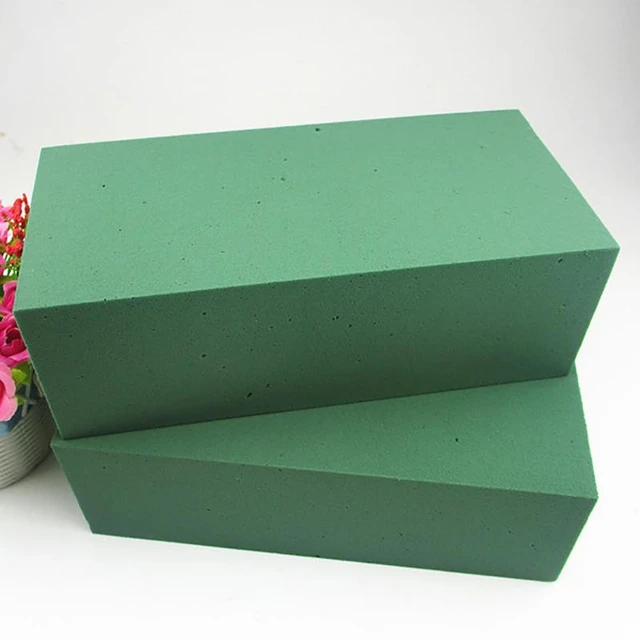 Green Flower Foam Artificial Foam Block Floral Foam Mud Bricks Arranging  Flowers Mud Florist Styrofoam Blocks For Wedding Decor - AliExpress