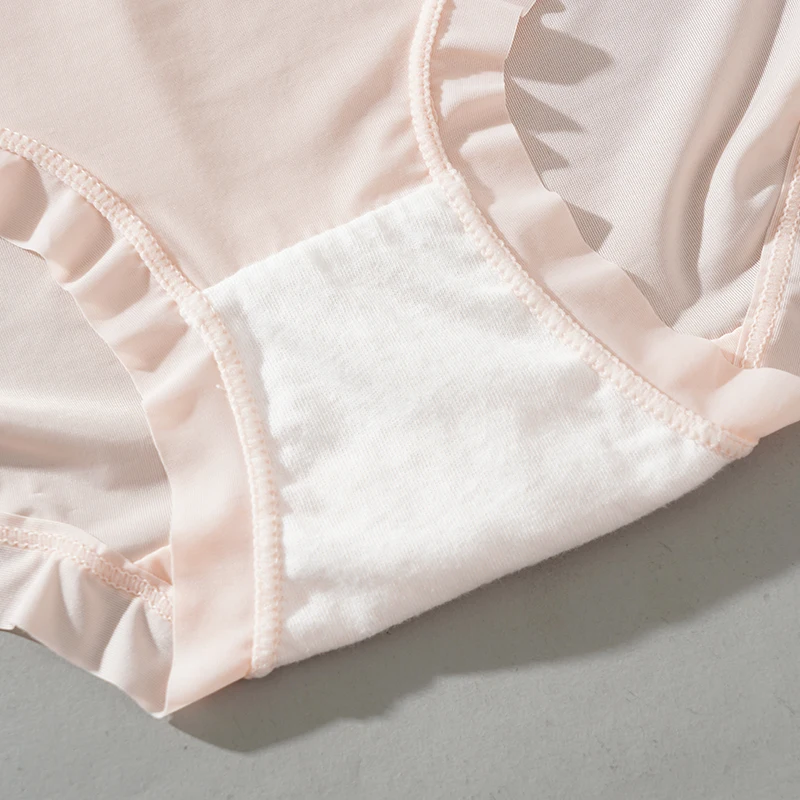 3 Pcs/Lot Women's Mesh Perspective Panties Seamless Solid Color Hollow Out Lingerie Ultrathin Intimates Sexy Underwear Briefs