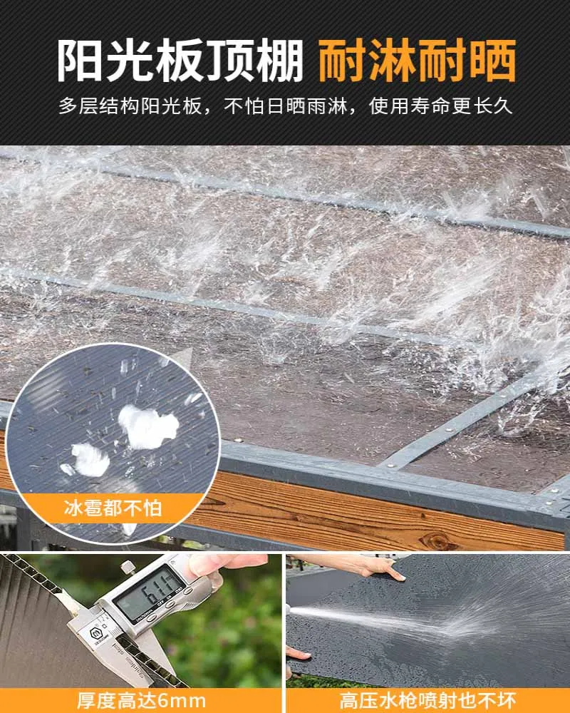 Outdoor pavilion, courtyard, villa, courtyard, outdoor garden, new Chinese style aluminum alloy pavilion