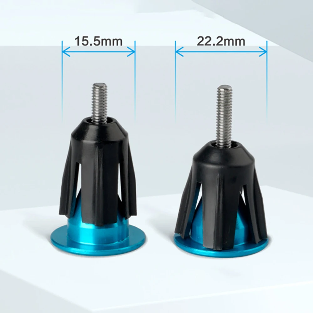 Replacement Aluminum Alloy Handlebar End Cap for Bicycle (22~24mm) (Black/Red/Bule/Gold/Purple/Titanium/Silver)