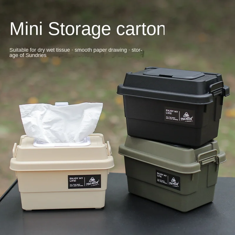 

Korean Japan 1L mini plastic storage box with lids small spice box Medicine storage bins containers desktop storage
