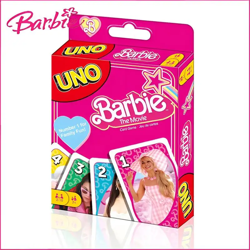 

Miniso Барби солитер милый мультфильм настольная игра друзья вечерние товары покерные игрушки Смешные Классические развлечения карточная игра