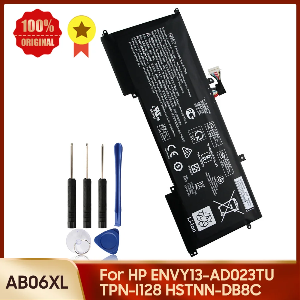 

Новая запасная батарея AB06XL для HP TPN-L128 HSTNN-DB8C ENVY13-AD023TU, запасная батарея 6793mAh