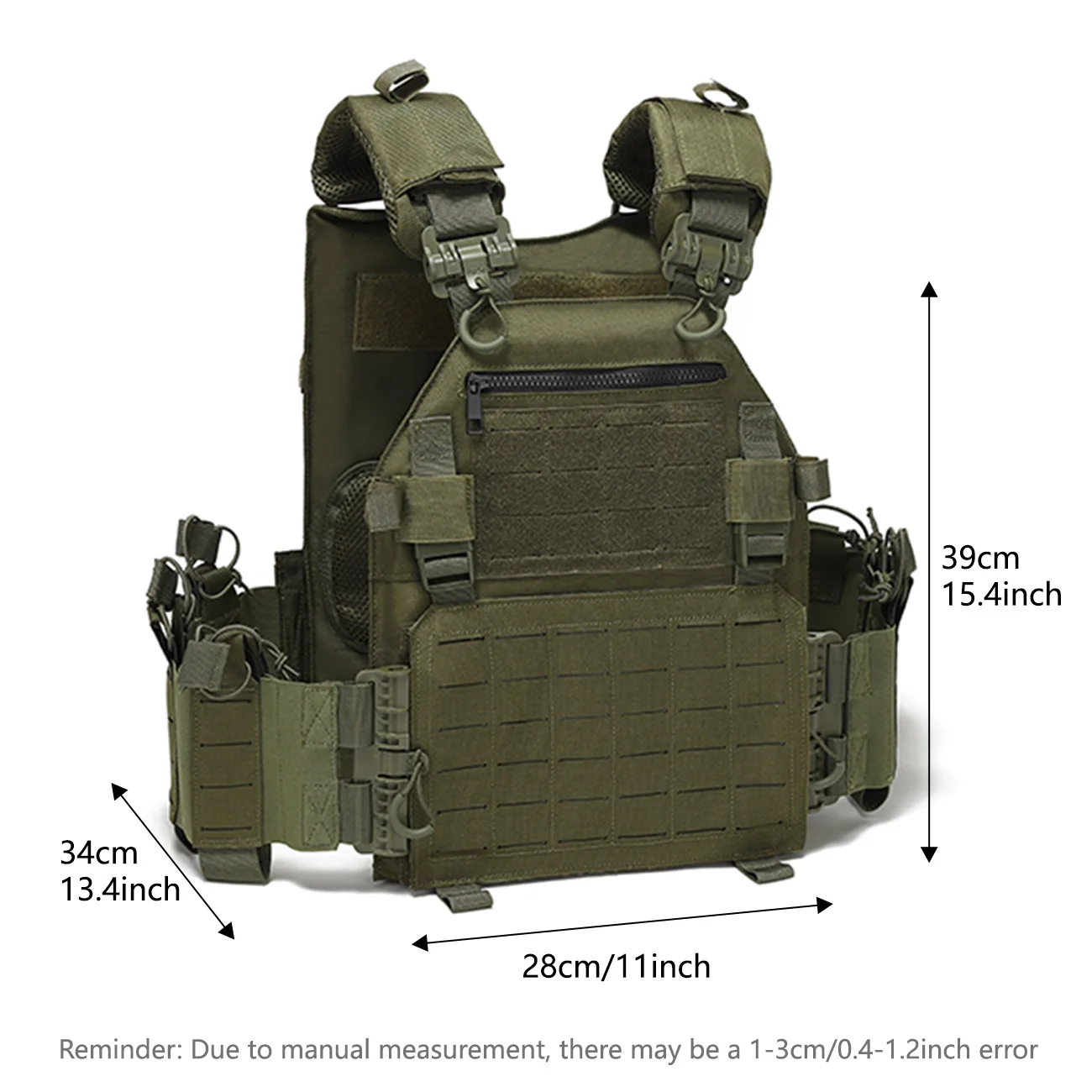 Heavy Duty MOLLE Quick Release Training Vest with Laser Cutting