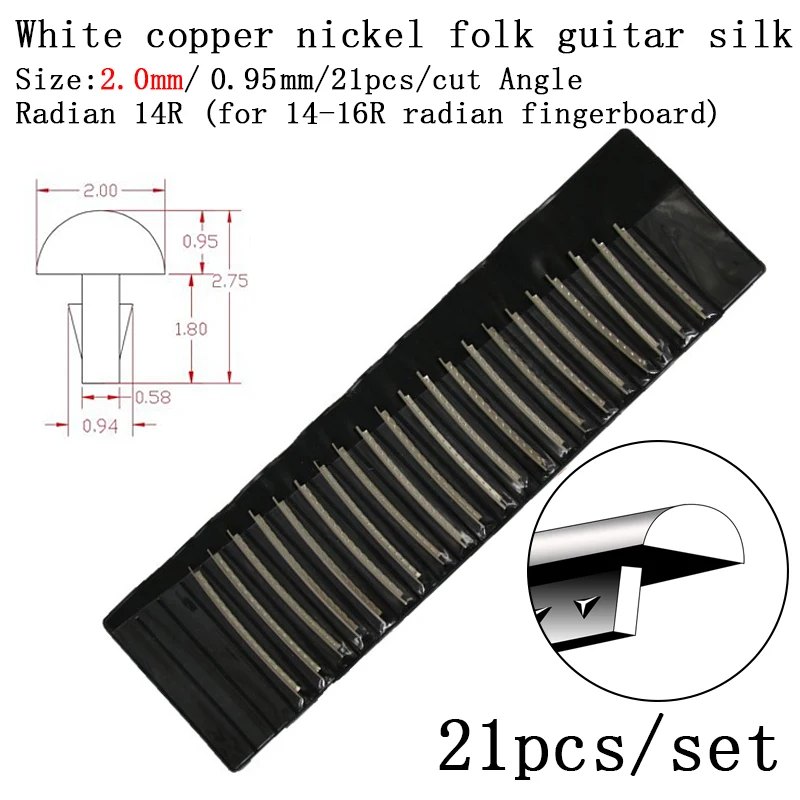 Premium Fingerboard Fret Wire Set - Nickel Silver & Stainless Steel - 24-Piece Guitar Repair Kit