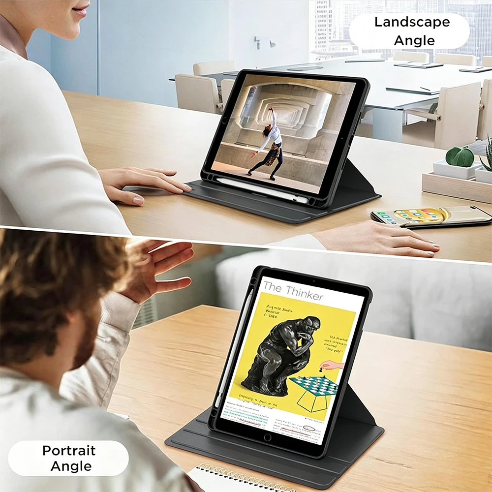 360° Rotating Smart Tablet Case, Premium Protection and Versatility