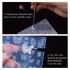 Nail Carving Mold Butterfly Silicone 3D Nail Stamping Plate Nail Stencils Tools DIY UV Gel Manicure Tools Nail Art Enthusiasts 4