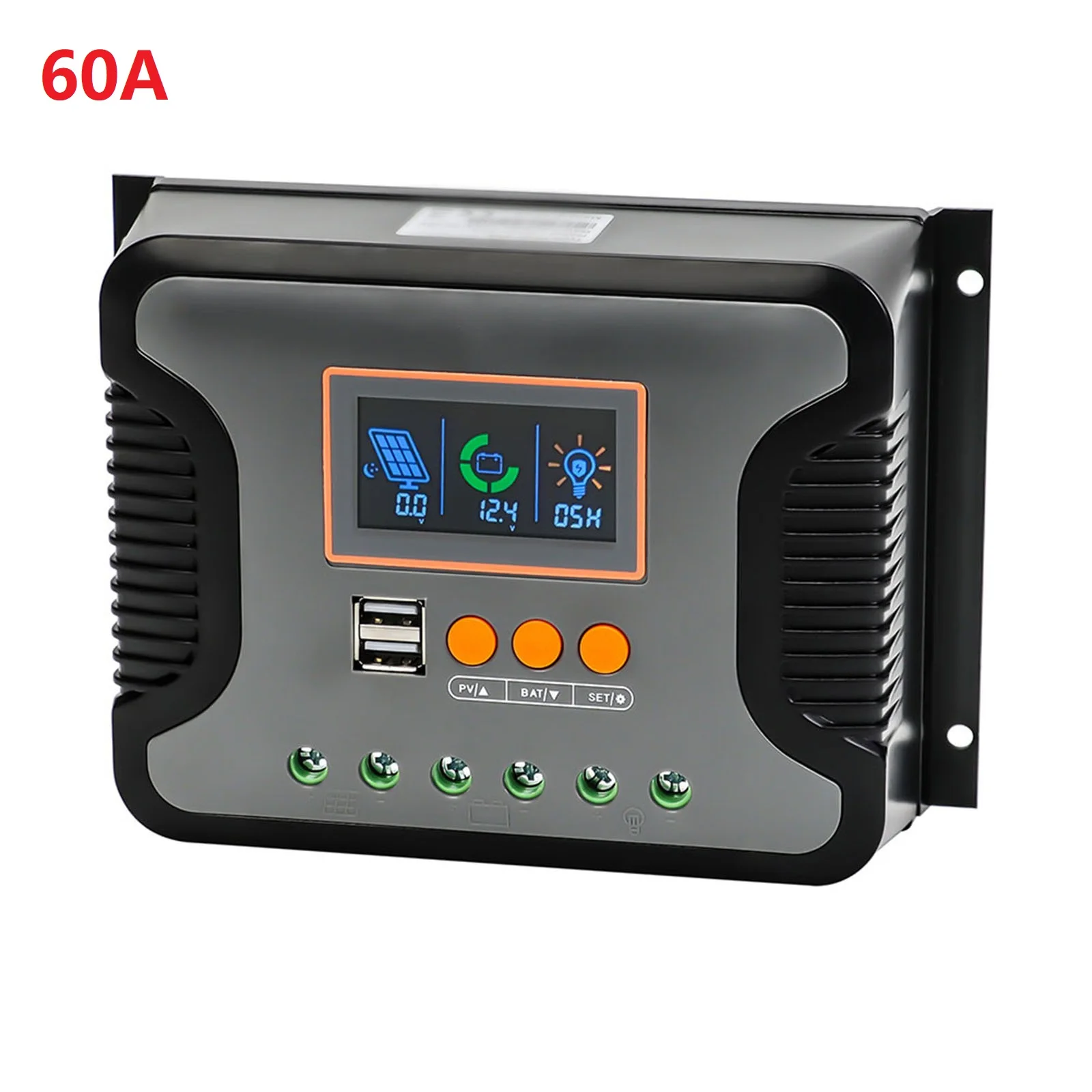 

PWM Solar Charge Controller 12V 24V 36V 48V Car Intelligent Solar Panel Controller For Flooded Lead-acidgel-sealed Battery