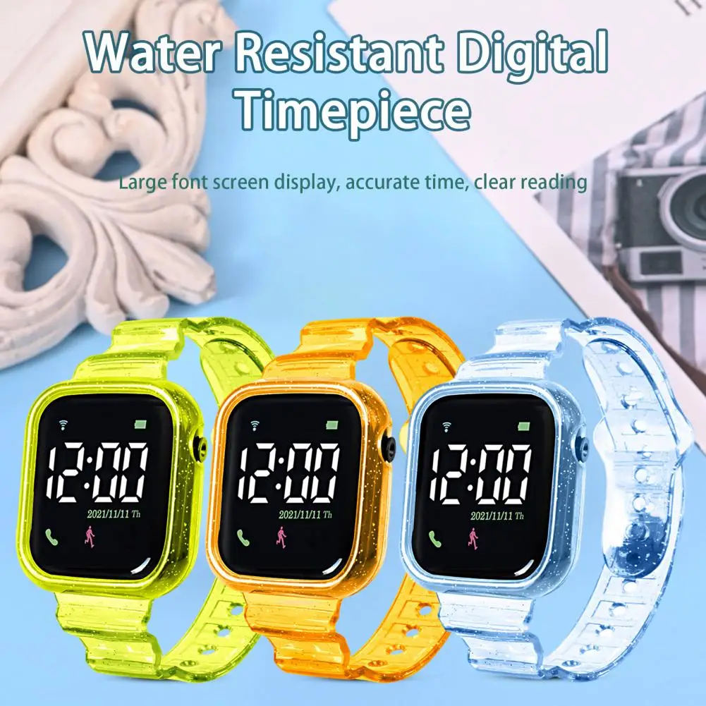 

Children LED Digital Watch Waterproof Large Screen Sports Wristwatch for Boys Girls Fashion Electronic Clock Reloj Hombre