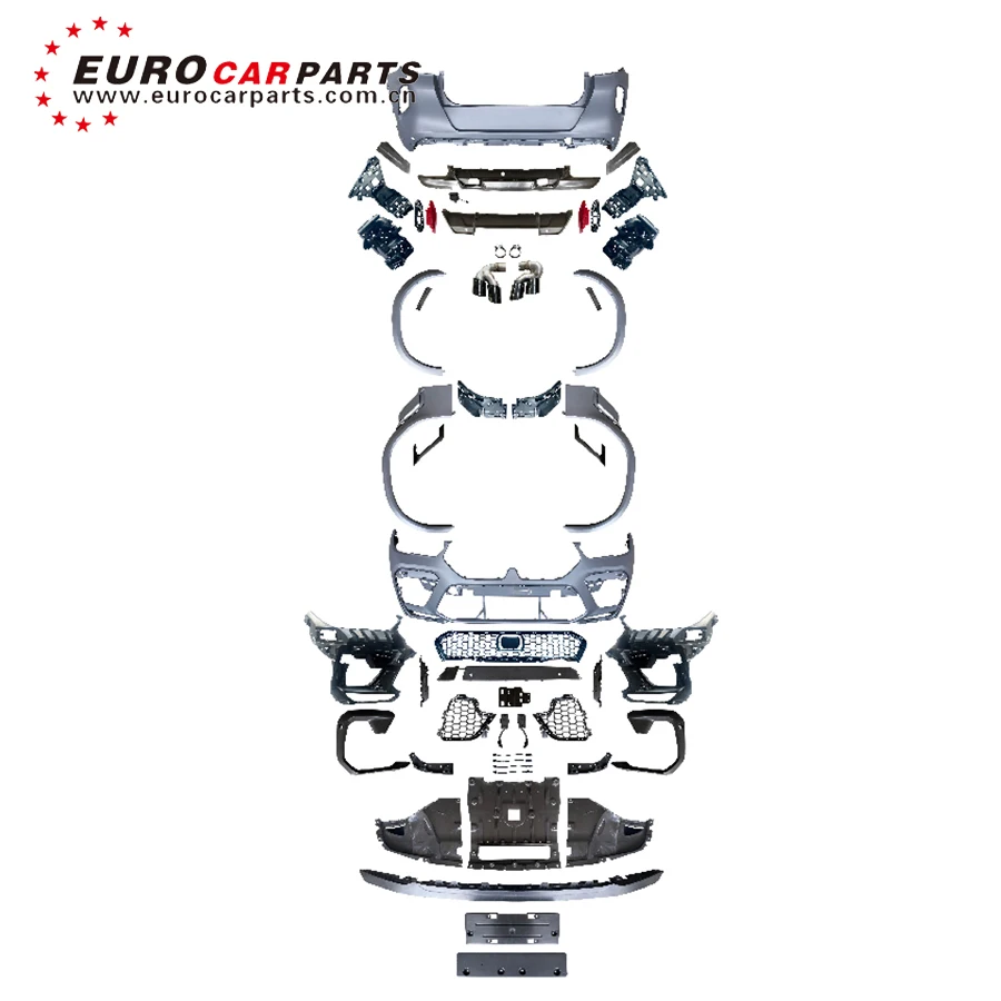 

Комплект запчастей для автомобиля, Комплект запчастей для переднего бампера, заднего бампера, выхлопной трубы X6 G06 F96 X6M