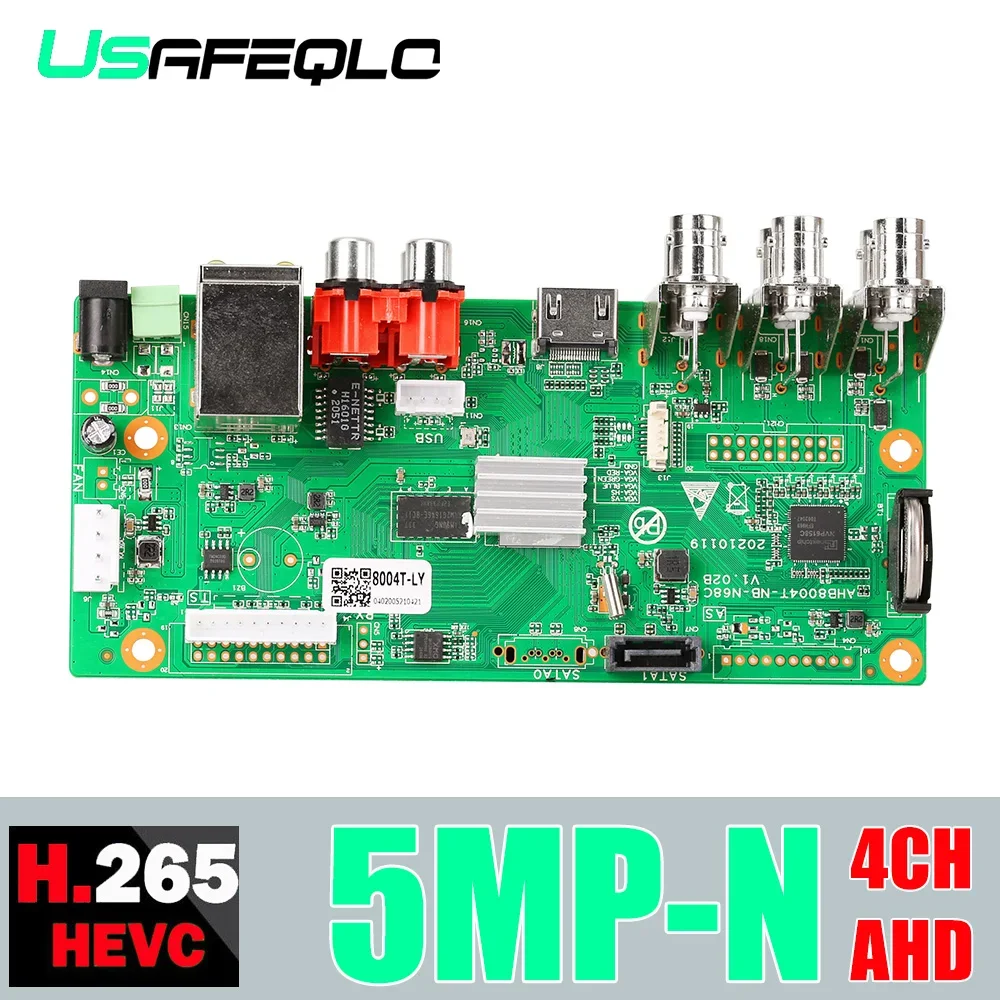 H.265 Main Pcb Ahd 5Mp-N Videoregistratore Dvr Ahd A 4 Canali Videoregistratore Ahd Dvr 1080P Ahdh A 4 Canali Per Fotocamera Ahd 1080P/5Mp
