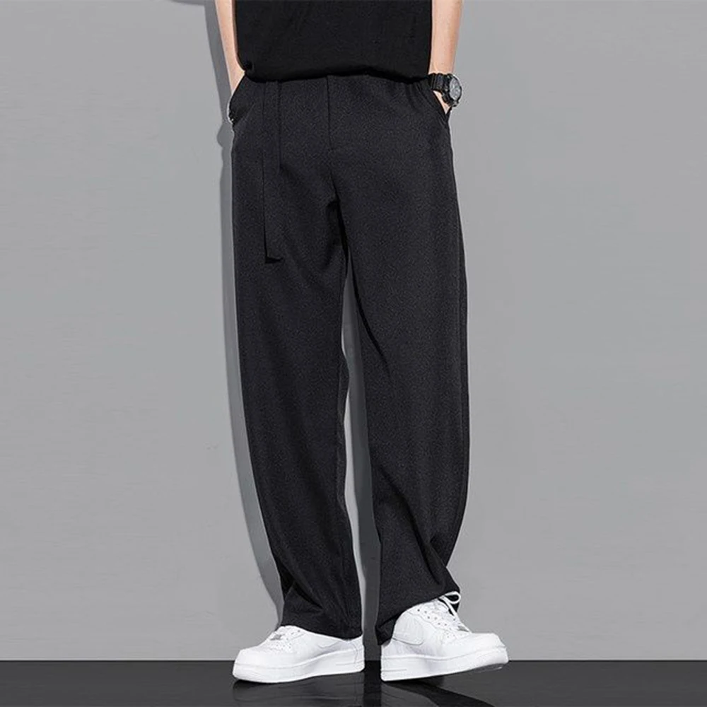 XS-5XL Summer New Men's Straight Leg Pants American Retro Fashion Trend High Street Loose Casual Breathable Simple Men's Bottoms 1