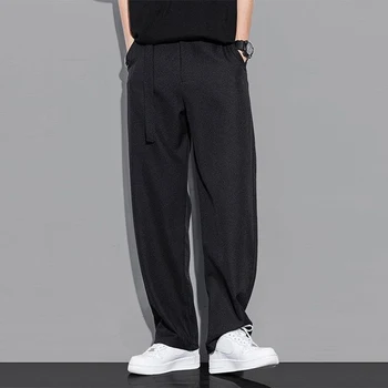 XS-5XL Summer New Men's Straight Leg Pants American Retro Fashion Trend High Street Loose Casual Breathable Simple Men's Bottoms 1