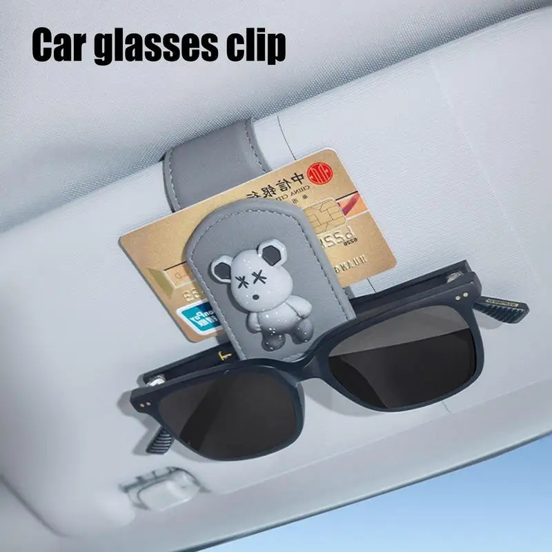 

Car Visor Sunglass Holder Auto Sun Glasses Box Clip Magnetic Ticket Card Clip Mount Stand Fastener Pen Case For SUV Pickup Truck