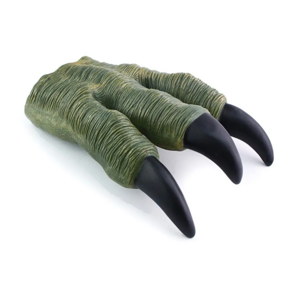 【The-Best】 Simulation Dinosaur Claws Dinosaur Soft Claw Gloves Zombie Costume Dragon Hands Claw Halloween Werewolf Hands Rubber Soft.