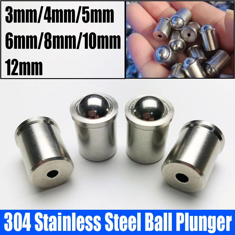 110PC304StainlessSteelBallPlungerPushFitBallSpringBall