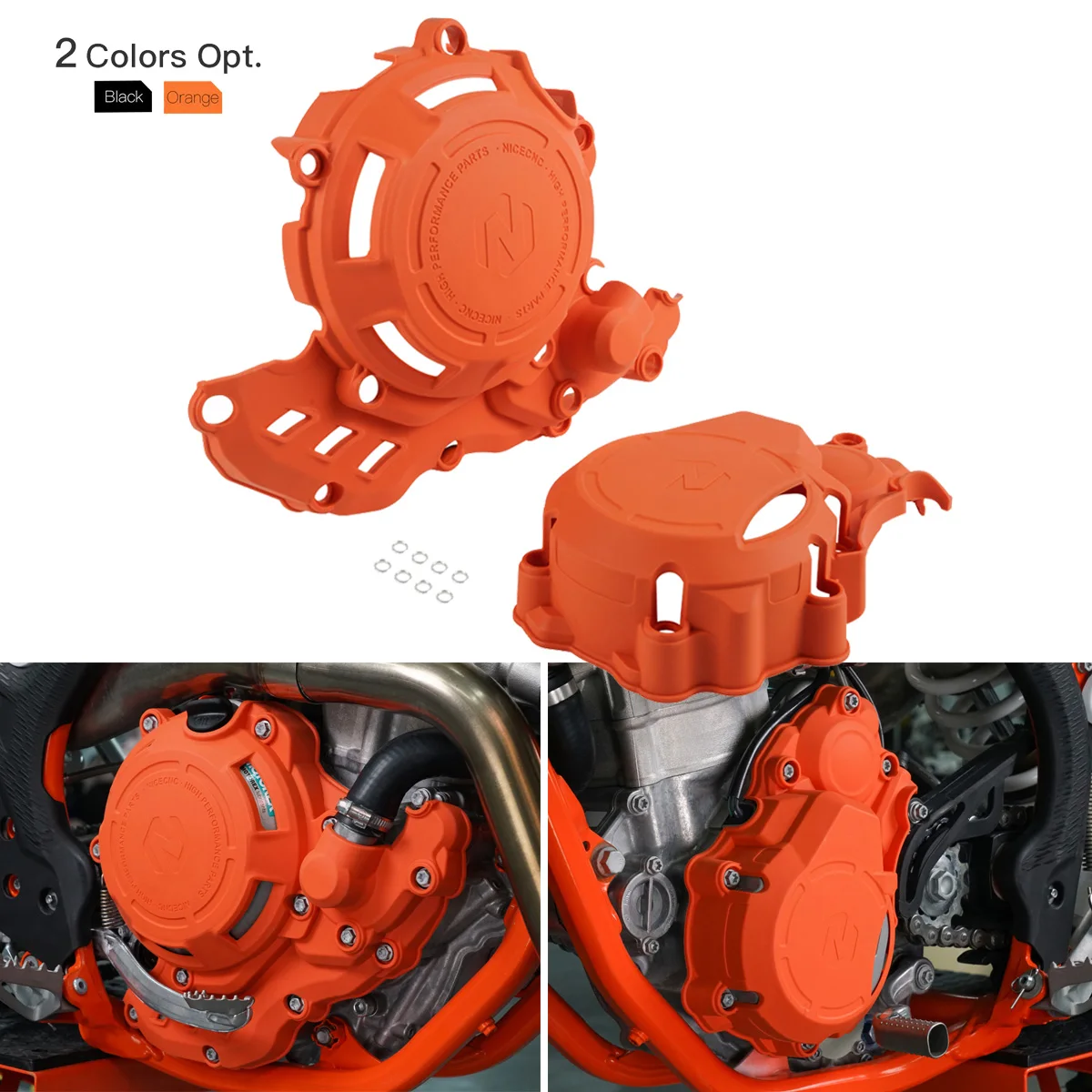 Throttle Cable Protector Orange CNC Aluminum Throttle Cable Guard For KTM 250/350/450/500 EXC-F (2013-2016) - NiceCNC Atv Throttle Cable - Foto 9