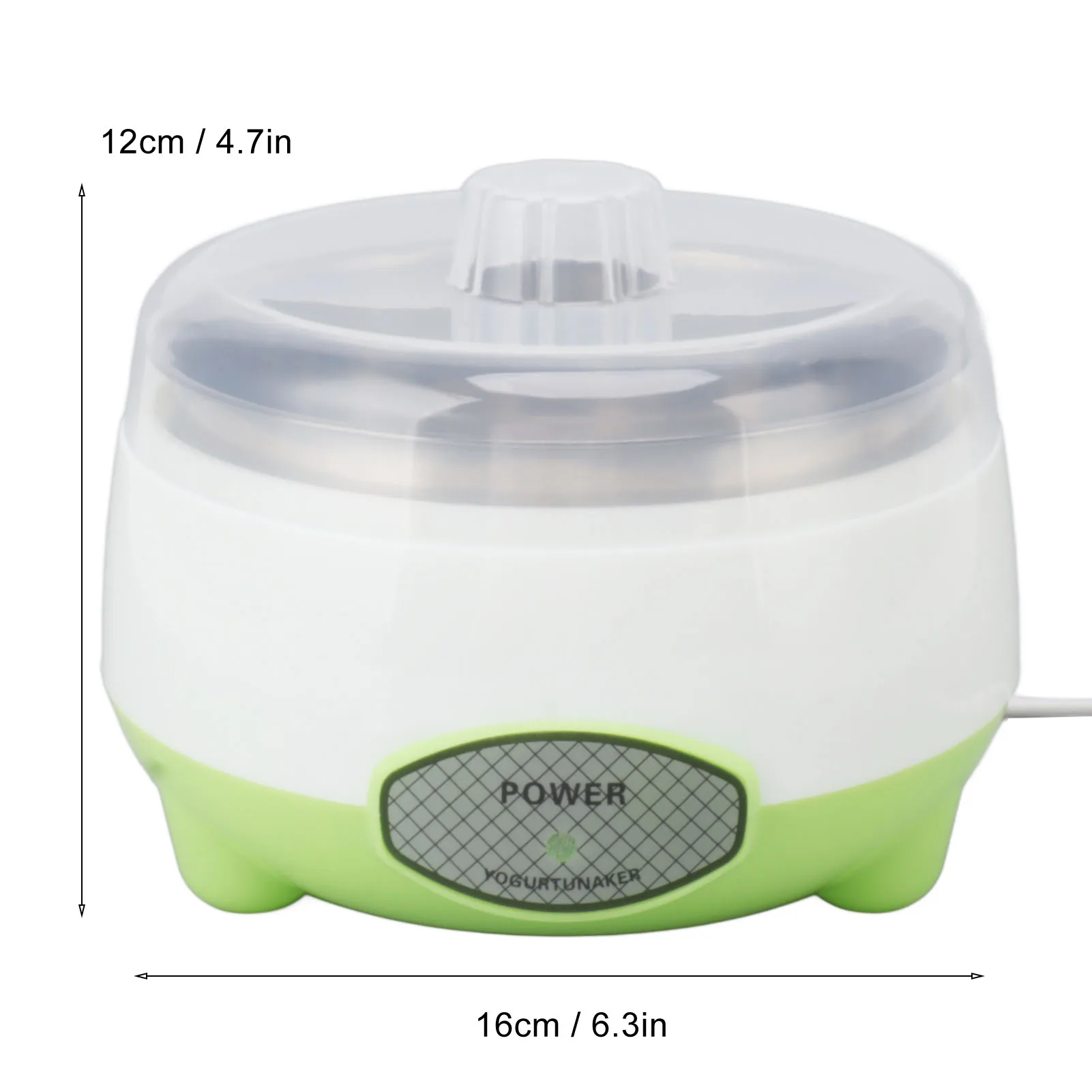 110V/220V Yogurt Maker Machine Stainless Steel Container 15W Yogurt Maker for Homemade DIY Yogurt Green DIY Yogurt Maker Machine 6