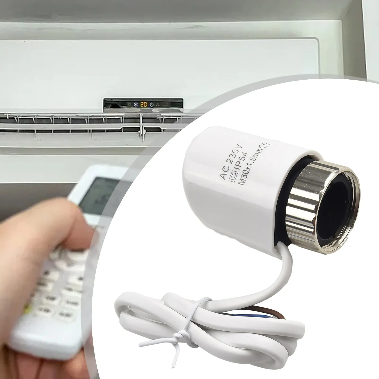 Electric Heating Actuator AC230V M30*1.5mm Electric Thermal Actuator for Floor Heating Radiator Valve Manifold Underfloor Heating Valve