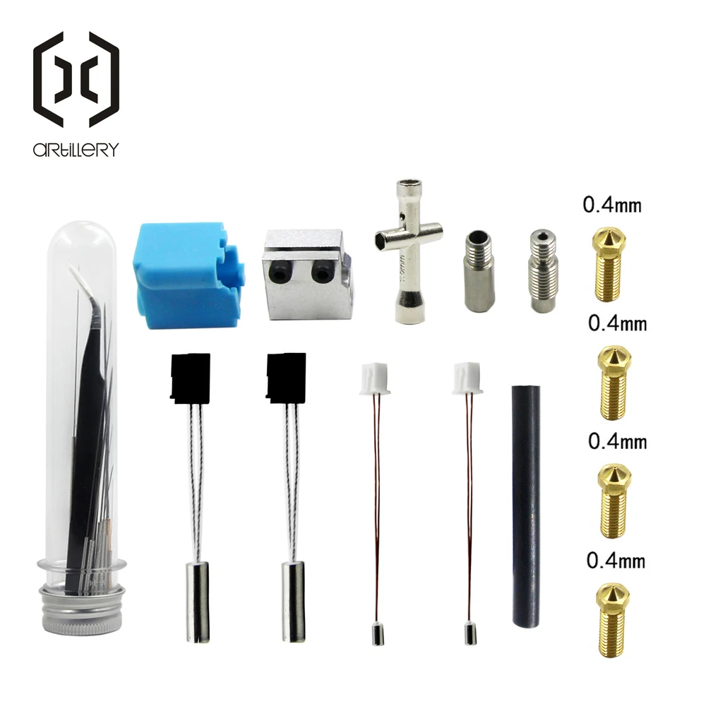 Kit de Bloco de Alumínio do Bocal da Extrusora para Impressoras 3d de Artilharia Sw-x1 e Genius Sw-x2 e Genius Pro - Imagem 2