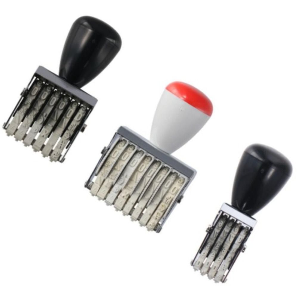 Portable 4/6/8 Digits Number StampDIY Small Number Date/ Price Stamp for Store Office Manufacture Roller Stamps With Inkad