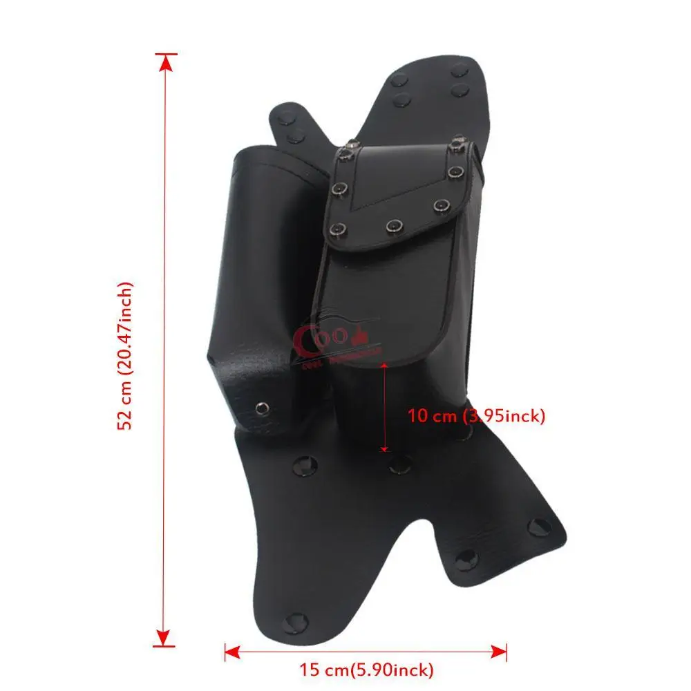 

Motorcycle PU Leather Right Side Saddlebag Saddle Bag Luggage Bag Tool Bags Storage For Harley Road King Street Electra Glide