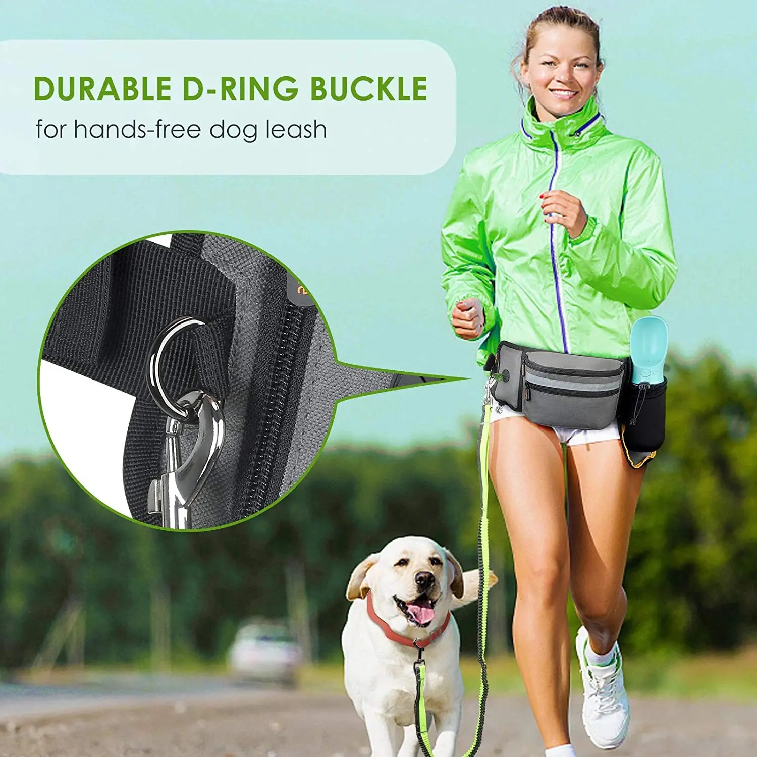 Portable Dog Treat Bag Outdoor Dog Treat Pouch for Training Feeding Bag Large Capacity Pet Trainer Waist Supplies