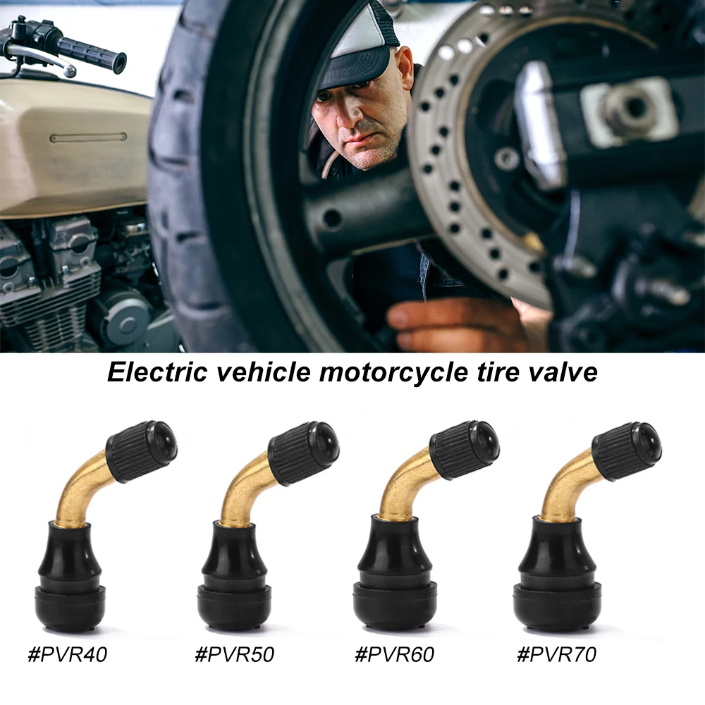 Valve De Pneu Tubeless Coudée 90° PVR70 - Haute Qualité, Pour Vélo, Moto, équipement 3X Bike
