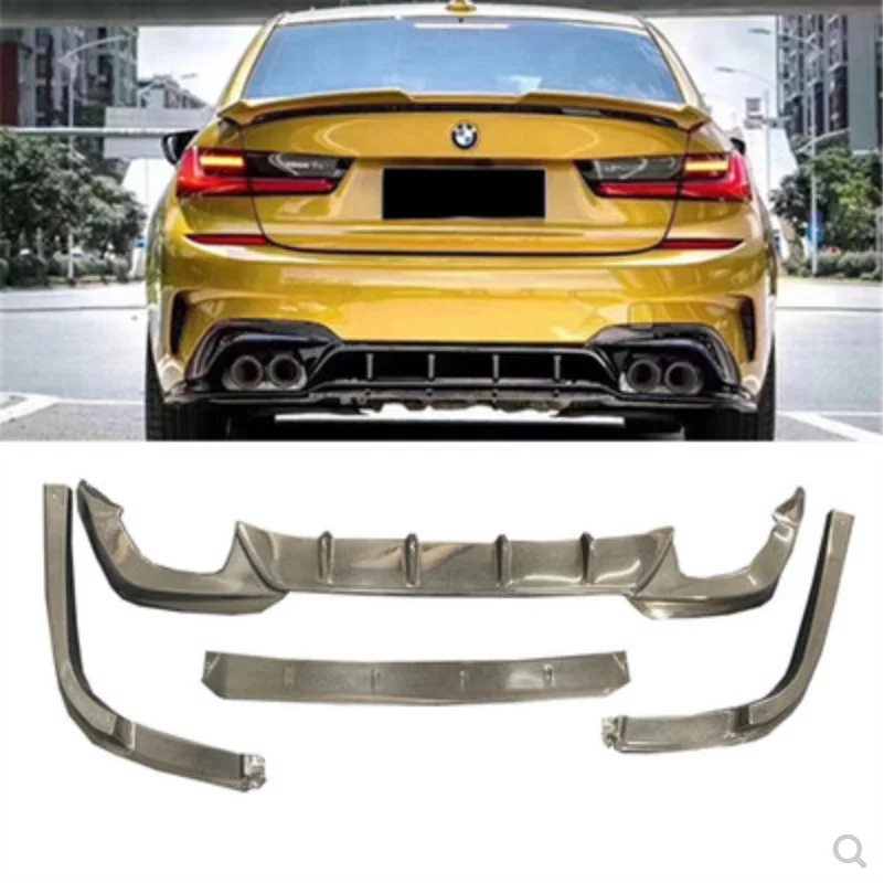 

For BMW 3 Series G20/G28 2020 2021 2022 High Quality Carbon Fiber Car Rear Trunk Lip Splitters Bumper Diffuser Protector Cover