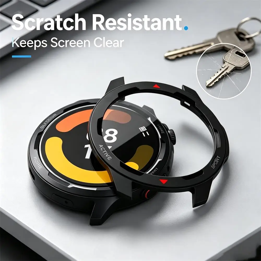 Premium Protective Bumper Frame for Xiaomi Smartwatch - Durable PC Case Sleeve Accessory