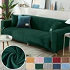 New Velvet Sofa Covers for Living Room Elastic Spandex Sofa Cover Sectional Couch L Shape Corner Armchair Covers 1/2/3/4 Seat 1