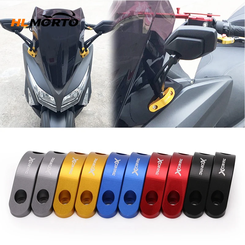 2pcs Motorcycle Rearview Mirror Fixing Frame Bracket For KYMCO Xciting 250 300 Downtown 200i Downtown 300i Nikita 200