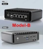 2024 New 11th Pentium N6005 N5105 2.5G Soft Router 4 Intel i226 Nics 2*NVMe 2*DDR4 Fanless Mini PC Firewall Appliance VPN Server 4