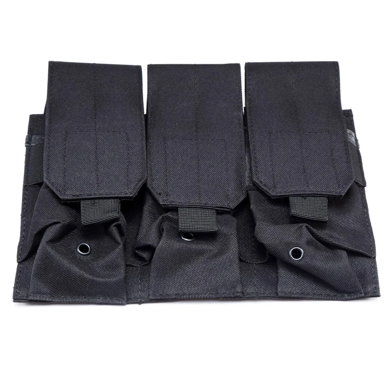 Utility Tactical MOLLE Magazintaschen Triple & Double Shooting Mag Pouch Wargame Paintball 5,56/7,62 Mag Bag für M4 AR15 Ak47 – Detail 7