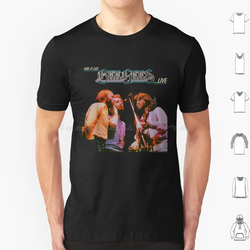Vintage 1970'S Tribute T Shirt 6Xl Cotton Cool Tee The Gees Bee The Tour The Live The Live Logo The Live Album Gibb Vintage