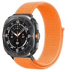 Sport Nylon Loop Bracelet for Smartwatch - Universal 47mm Strap (Orange)