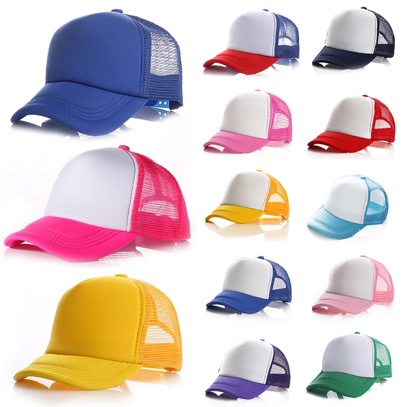 Fashion Baseball Cap For Kids Baby Boys Girls Summer Visors Cap Casual Snapback Hat Mesh Hip Hop Hat Outdoor Sun