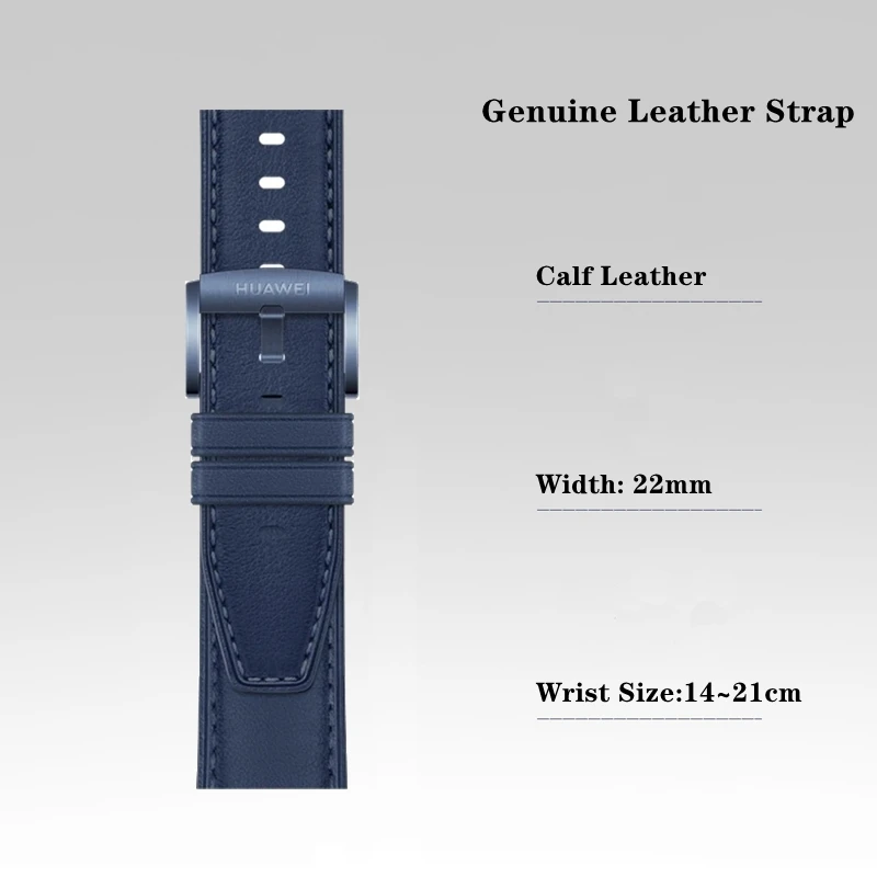 Premium Leather Watch Strap - 22mm, Vegan-Friendly