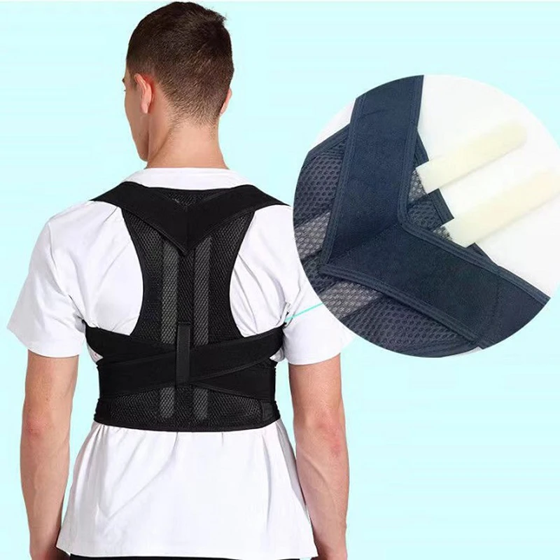 

Shoulder Support Adjustable Back Pain Support Posture Corrector Brace Belt Medical Clavicle Corset Spine Lumbar Orthopedic Brace