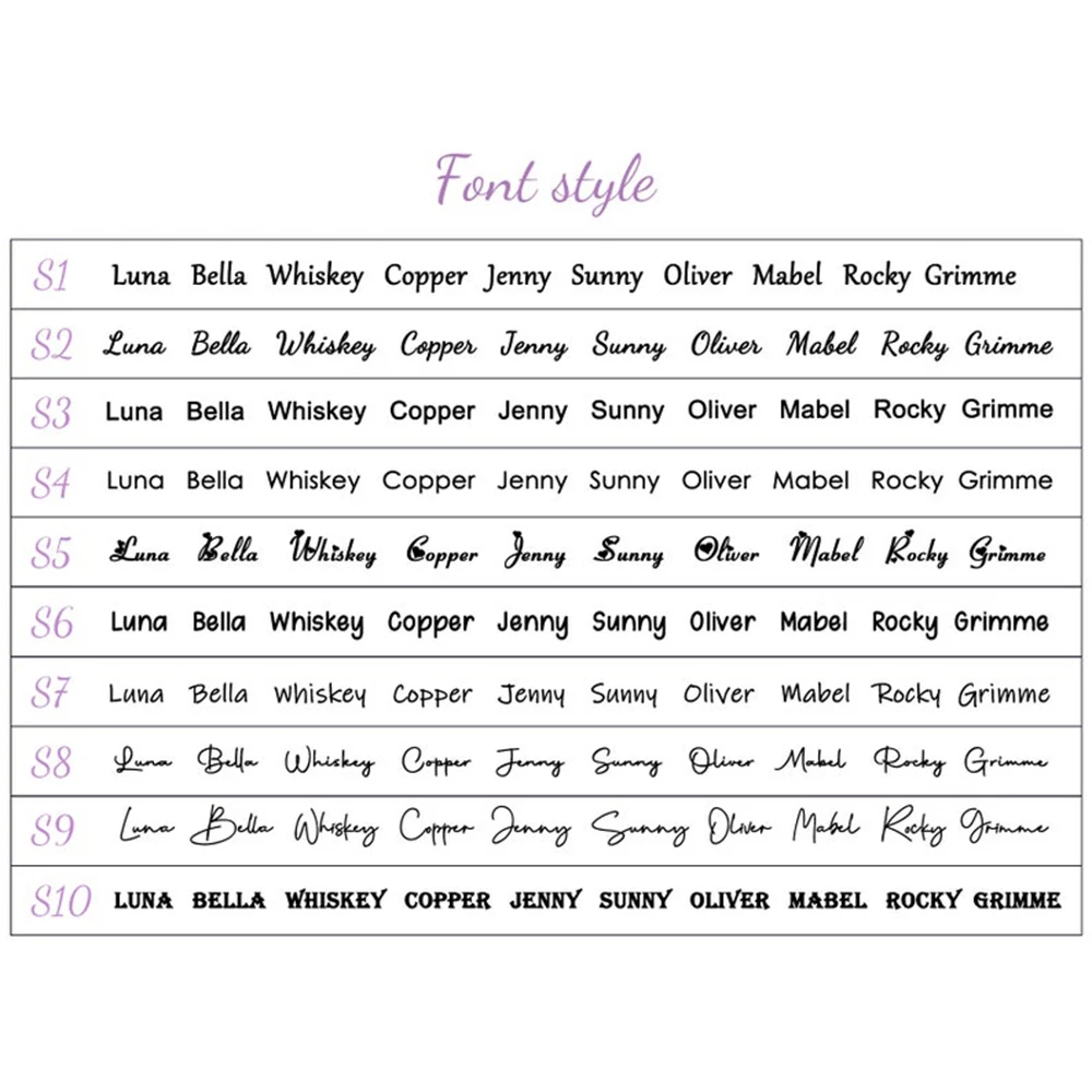 Personalized Customized Cute Pet Name Tag Stainless Steel Pet Cat And Dog Name Card Pet Collar Pendant Name Tag