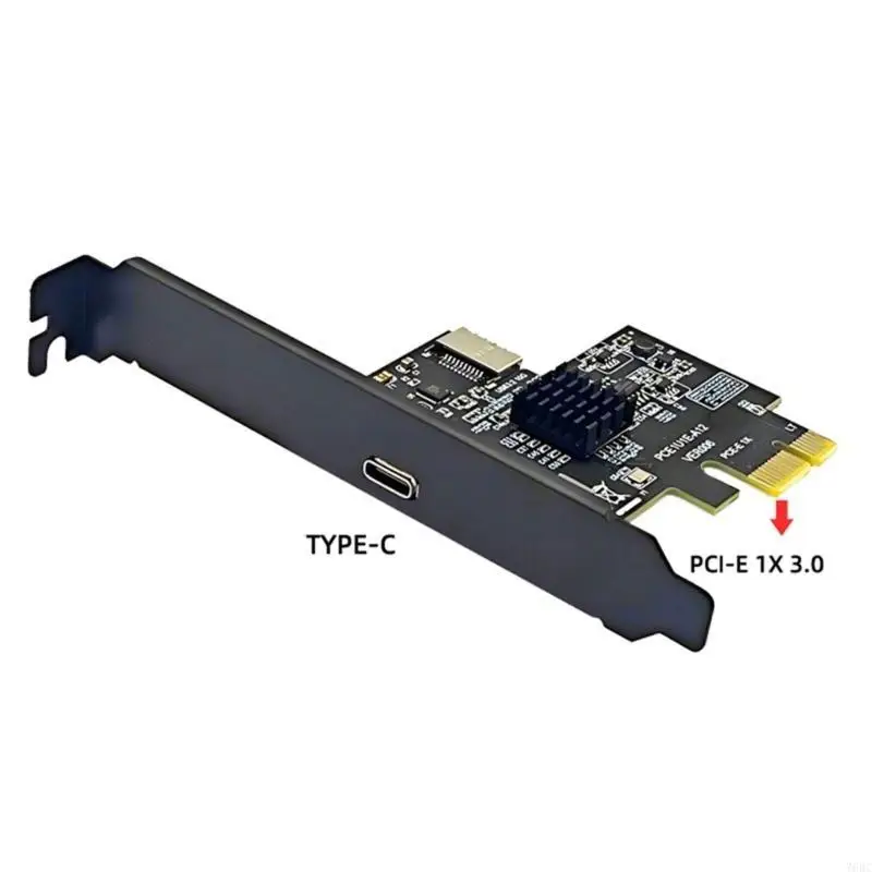 PCIE USB3.2 유형 C 확장 카드 PCIE 1X USB C 변환기10Gbps 데이터 전송