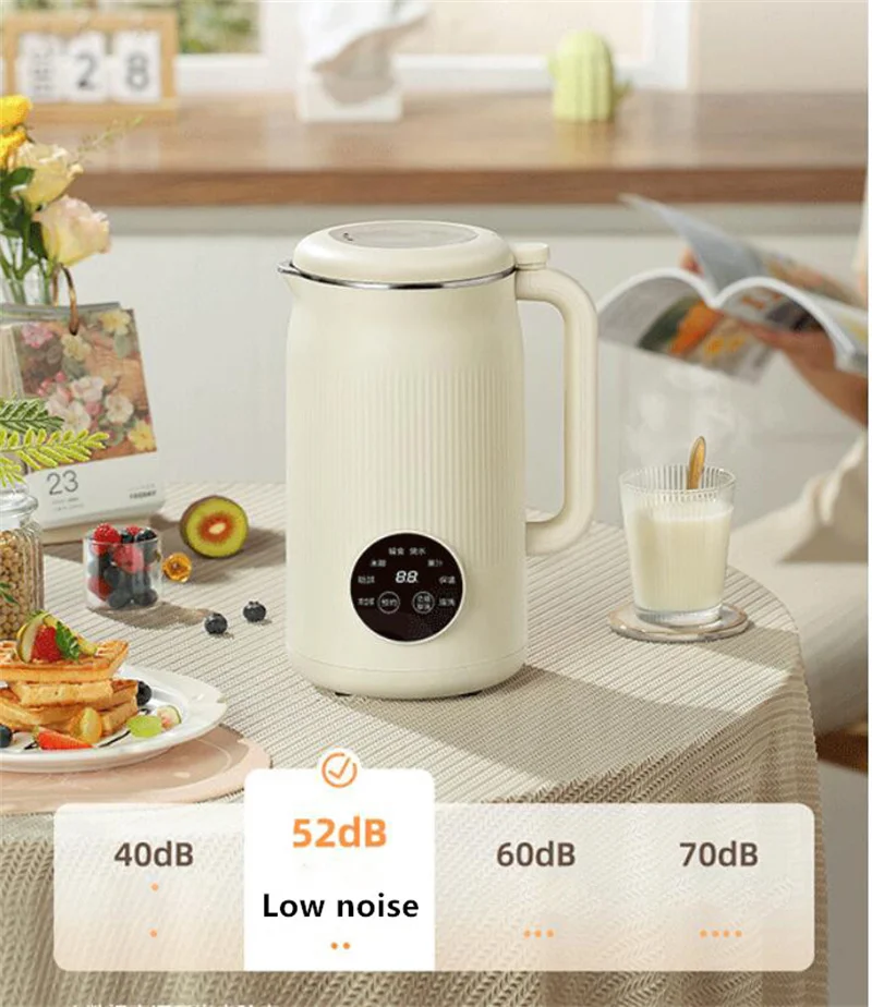 Description Picture 5 of item1200ml Soybean Milk Machine Multifunction Juicer Portable Blender Wall Breaking Machine Automatic Heat Home Soy Milk Maker 220V