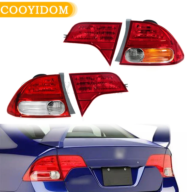 2006-2011 Honda Civic 2DR SI Factory Post Lighted Spoiler, Painted 