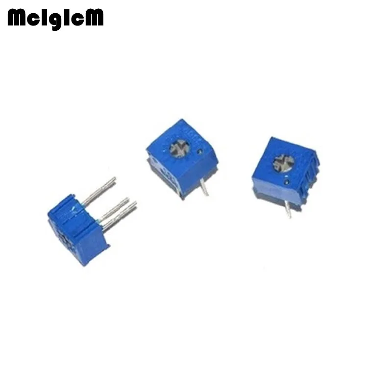 

MCIGICM 1000pcs 3362P 103 Trimpot Trimmer Potentiometer 100 200 500 1K 2K 5K 10K 20K 50K 100K 200K 500K 1M ohm Variable resistor