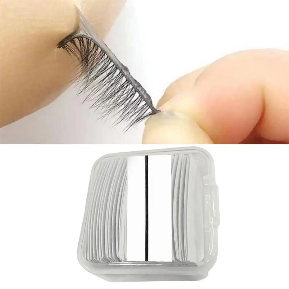 

40 Pcs/Box Reusable Self-Adhesive Glue-Free Eyelash Glue Strip False Eyelashes Makeup Tools No Glue Eyelashes Hypoallergenic