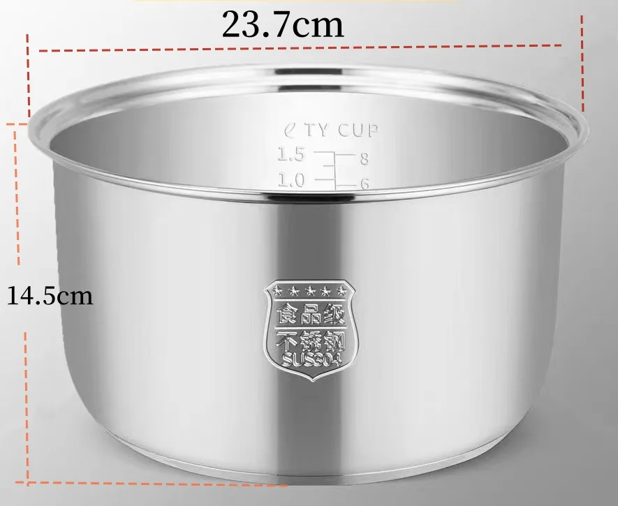 304 stainless steel pressure cooker Inner bowl Redmond rms-m4516 RMC M90 M4510 m224s replacement