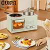 Multifunctional 4in1 Breakfast Maker 8L Mini Bake Oven Stainless Steel Cooking Pot With Steam tray Egg Boiler Food Steamer Grill 5