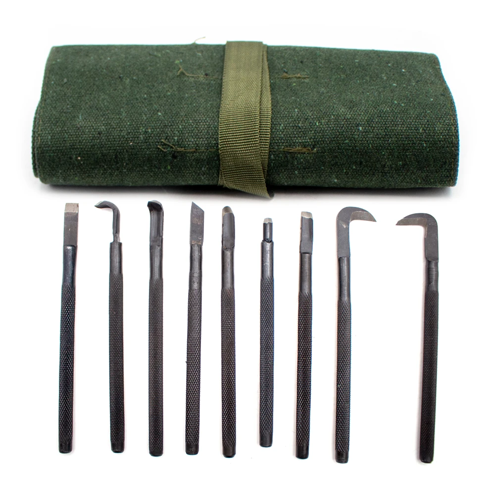 Bonsai Carving Tool Set Steel Carving Hooked Knife Kit Anti