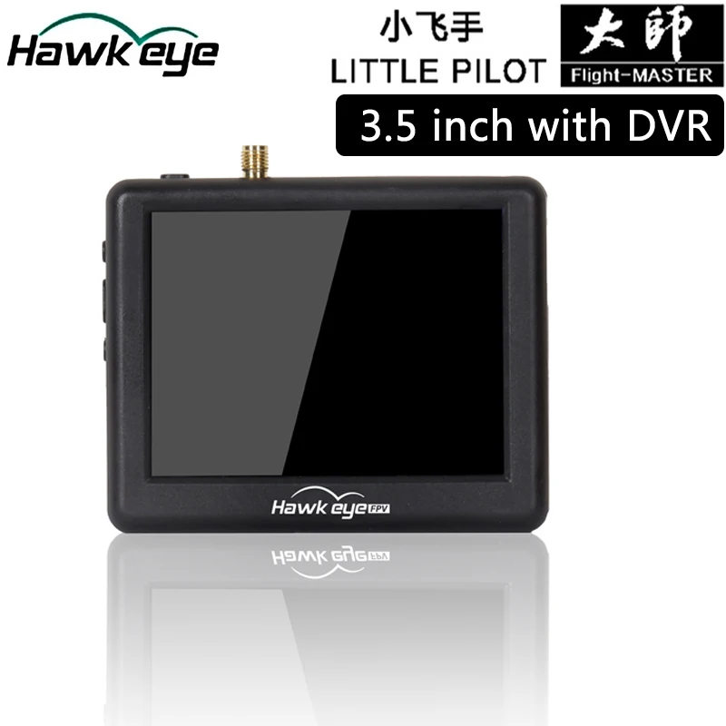 

Hawkeye 3.5 inch with DVR Little Pilot Flight Master FPV Monitor 5.8G 960*240 Receiver Antenna for DJI Googles Analog Input